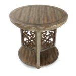 wood and iron accent tables metal ornella adjustable table multi level target traditional scroll round brown brothers kitchen delectable hook threshold full size cherry coffee 150x150