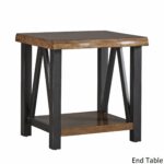 wood and metal accent table threshold quatre better homes banyan live edge tables inspire artisan gardens with magazine holder accessories for house decoration iron drum small 150x150