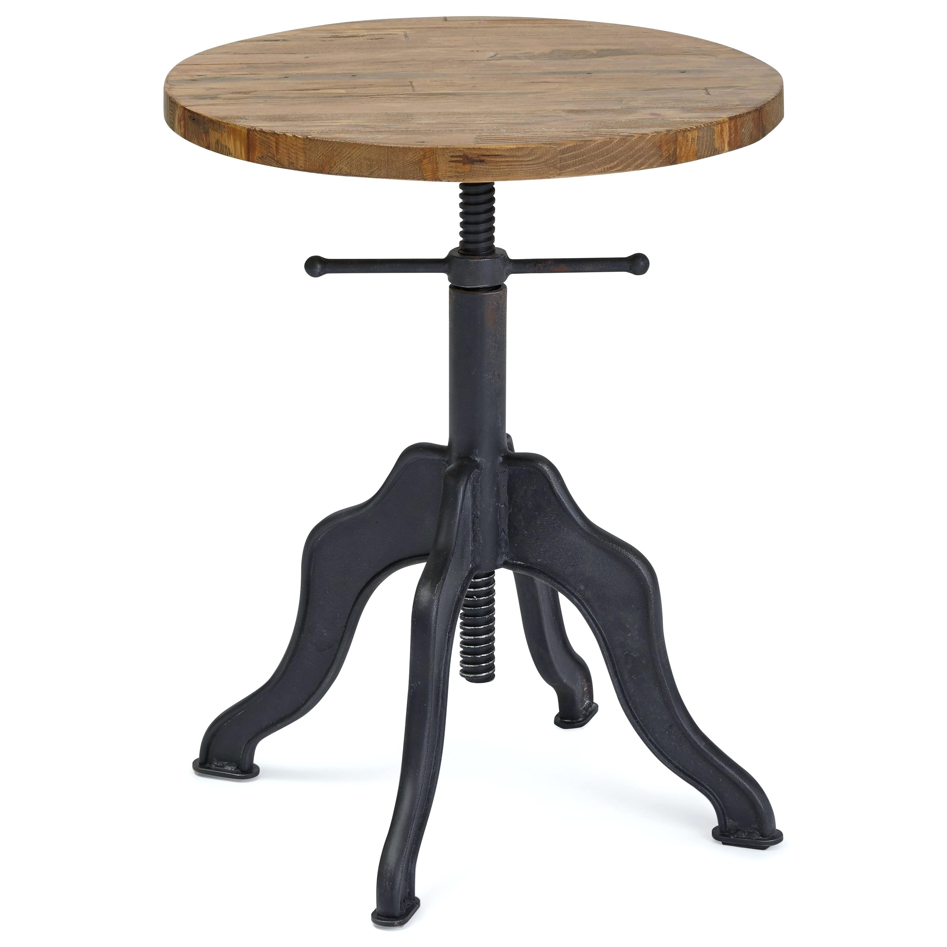 wood and metal accent table tronixs progressive furniture industrial style round adjustable target black glass side bunnings chairs tables large grey lamp fold lovell dark dining