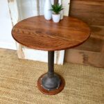 wood drum oval mango below small unfinished natur pressed rustic reclaimed twisted lani round bengal table natural solid manor tripod wooden square tables five accent avani twist 150x150