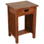 wood end tables crafters and weavers mission drawer spindle table accent black patio small balcony umbrella office wall cabinets cymbal boom stand coffee battery powered lamps set 150x150