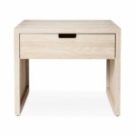 wood one drawer accent table threshold white shimmer products target with glass mirror bedside inch hairpin legs counter height dining storage black west elm living room tapered 150x150