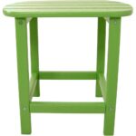 wood outdoor side tables patio the hanover lime green accent table all weather trestle supports pottery barn metal coffee drum seat height farmers furniture best cantilever 150x150