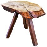 wood slab end table live edge top side walnut pedrogoes rustic with three legs for accent the owl ash coffee acrylic toronto stool jcpenney curtains battery operated lamp powered 150x150