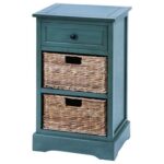 wood wicker basket side table accent furniture uma enterprises products inc color with drawers furniturewood dark bedside cabinets living room console storage black marble end set 150x150