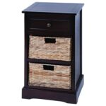 wood wicker basket side table accent furniture uma enterprises products inc color with drawers furniturewood narrow glass end dark bedside cabinets mirror coffee ikea target 150x150