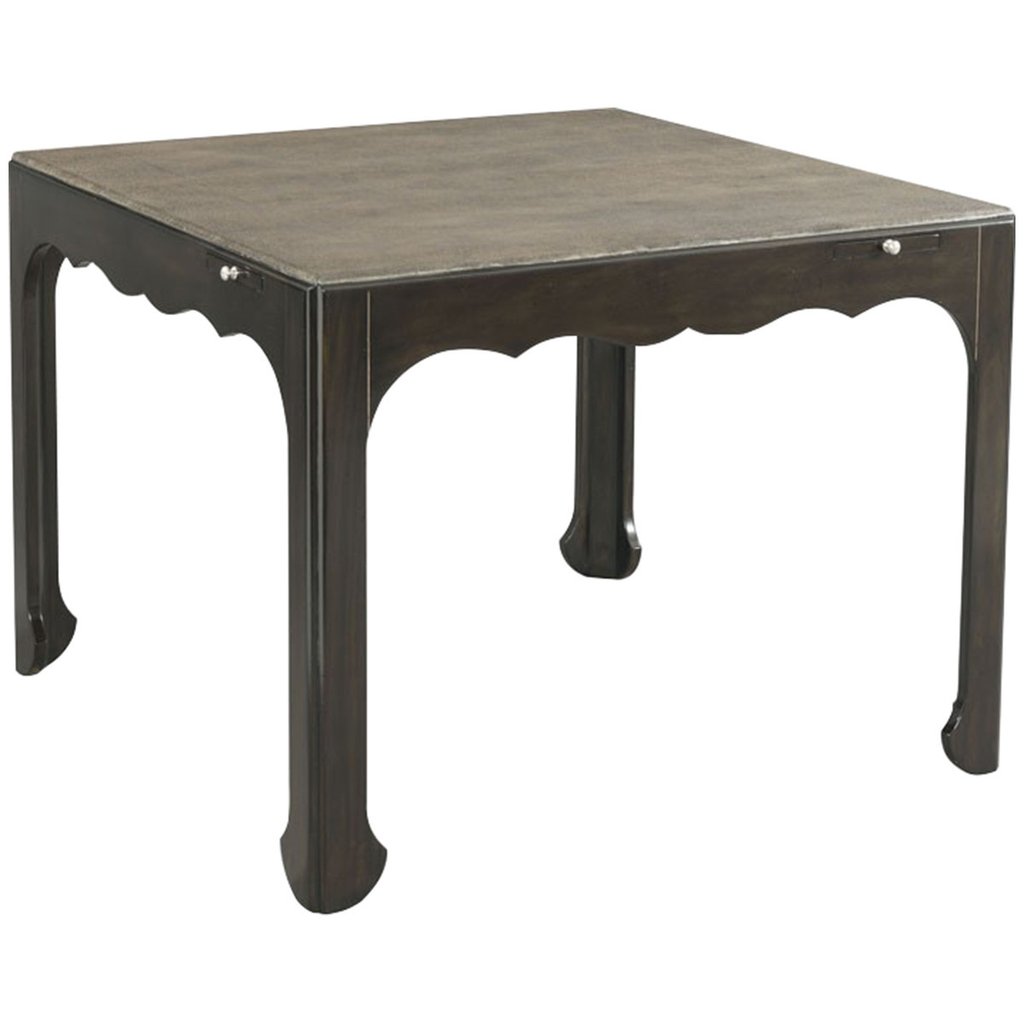 woodbridge furniture lily game table end tables accent next dining room height beautiful coffee black wood bedside couch storage cabinet drawer mirrored tablecloth for inch round