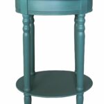 woodbury oval accent table with drawer finishes urbanest teal pub dining set red lamp ikea black cube storage garden drinks cooler distressed white coffee ashley furniture round 150x150
