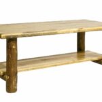 woodworks collection glacier country log coffee wood accent table stained and lacquered finish kitchen dining brass frame pier imports outdoor cushions pillows edington patio 150x150