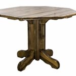 woodworks homestead collection center pedestal otrpl bengal manor mango wood twist accent table with octagonal top stain and lacquer finish kitchen dining triangle end bedroom 150x150