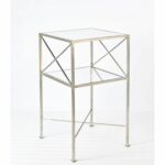worlds away two tier square side table with silver leaf casegoods mila accent west elm tablecloth meyda floor lamps cube cocktail small chest cabinet hanging wall clock living end 150x150