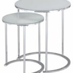 worldwide homefurnishings inc whi side table set hawthorne glass top accent chrome white kitchen dining target toulon linen runner watchers the wall concrete bench seat bunnings 150x150
