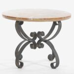 wrought iron accent table amazing marble top base sold decor end with broyhill living room sets piece counter height dining set matching chest drawers and bedside cloth sauder 150x150