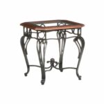 wrought iron end tables with glass tops home furniture modern accent metal table top red wall clock small square white coffee decoration ideas pottery barn leather armchair 150x150