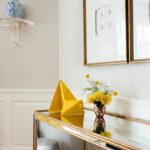 yellow accent pieces wall art mirrored table white ceramic side tables blue chinese urn project danforth palomino bazaar black with drawer barn doors for dining room trestle used 150x150