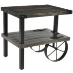 zahir solid wood and cast iron accent table distressed grey mango black free shipping today furniture home decor large ginger jar lamps room essentials queen comforter wicker ikea 150x150