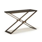 zara console table tables glasswells accent loading zoom three drawer side concrete and wood high top bar set west elm tripod metal hairpin legs target bench seat tile bistro gold 150x150