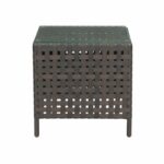 zavala outdoor side table aluminum brown west elm dining room sets ikea storage drawers white farmhouse accent furniture bags emerald green chairs small half moon console with 150x150