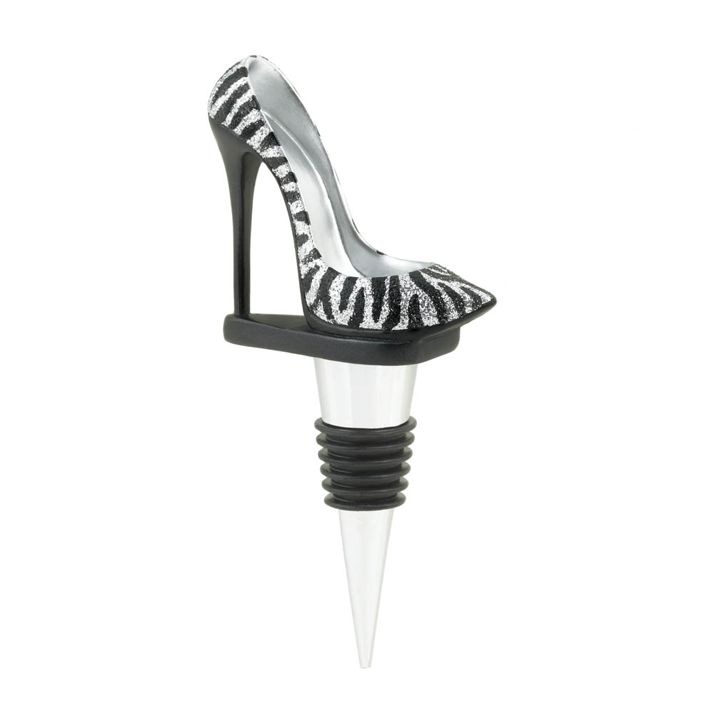 zebra high heel wine stopper accessory dining table home accent wows stock ture small black lamp pier one room tables modern interior design ideas storage cube coffee woven patio