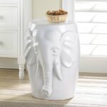 zingz thingz elephant ceramic decorative accent table stool home office spa weddings party special occasions kitchen dining top lighting portland corner ikea distressed tables 150x150