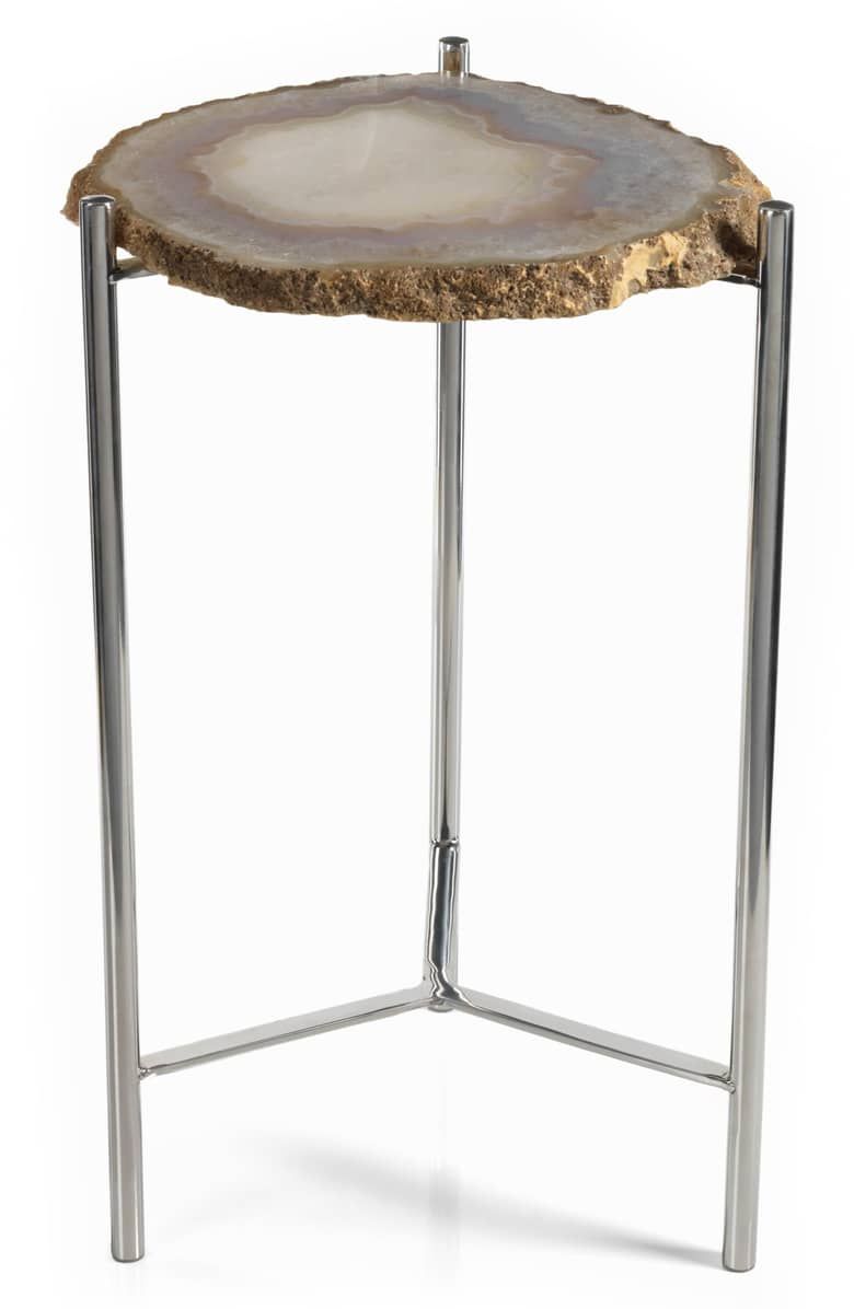 zodax savona agate small accent table brown silver furniture tables for bedroom unique pieces legs suppliers round wooden with screw runners next outdoor umbrella bunnings