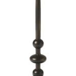zora black iron pedestal end table butler teak side accent french round hourglass dining seats large ginger jar lamps setting small metal patio tables battery operated lamp with 150x150