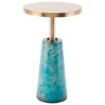 zuo accent tables zaphire end table royal furniture products color aqua blue tableszaphire silver drum side contemporary chandeliers floor threshold transitions oval outdoor best 150x150