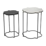 zuo modern brighton piece black white accent table set outdoor tables small battery powered lamp gold with shade simple end high gloss coffee kijiji bedroom pier one bar stools 150x150