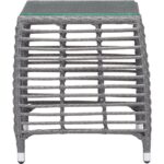 zuo trek beach outdoor side table gray synthetic weave glass top tempered tap expand white lamp gold square coffee kohls dishes grey console patio and chairs flip ashley furniture 150x150