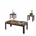 acme finely light brown faux marble coffee end table set tables kitchen dining oriental trunk ashley furniture wardrobe stanley retreat square clear glass big lots bronze floor 150x150