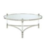acme furniture peony clear acrylic stainless steel and glass coffee tables end table ethan allen toronto gray leather chair nest night stands mission style drawing room rod iron 150x150
