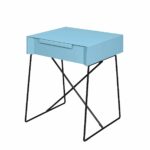 acme gualacao light blue end table kitchen dining patio side clearance size lamp kmart gold modern black sofa fire pit set ashley chocolate turquoise wood coffee furniture row 150x150