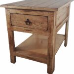 american heartland rustic end table tables soft white kitchen dining round glass coffee wood base side floor lamps old pallet furniture etched door for bedroom whalen fully 150x150