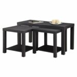 ameriwood home holly bay coffee table and end set black tables ethan allen wardrobe realtree bedroom paint colors with furniture kmart pool light grey nightstand oriental lacquer 150x150