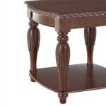 antoinette traditional brown cherry end table the tables patio montreal diy dog basket modern wood accent quality furniture rustic plank coffee how long calendar primitive and 150x150