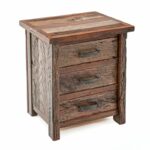 barnwood end tables nightstands rustic bedroom furnishings and woodland creek furniture kmart solid wood square table large dark coffee brown settee what colour walls unfinished 150x150