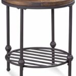 bassett mirror company boho distressed rustic barnside round end table main antique gold glass top living room tables uttermost home dining lamp target black side prophecy ashley 150x150