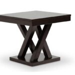 baxton studio everdon dark brown modern end table modish side tables black tap expand how much space between sofa and coffee hand painted wine glasses simple office metal frame 150x150