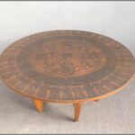 beautifull round copper top coffee table for ethan allen end moving coupon brown metal nightstands diy industrial legs very narrow rustic triangle antique pine hutch oak furniture 150x150