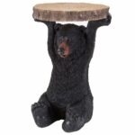 bits and pieces decorative bear patio side table accent black end tables realistic great for the cabin decoration indoor outdoor unfinished wood brown box frame nesting chunky 150x150