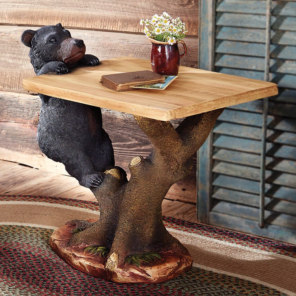 black bear clim accent table kitchen dining end tables diy dog furniture inch high kmart fitness equipment glass top rustic coffee used detroit morcilla pittsburgh unfinished wood