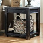 black end tables living room ideas signature design ashley gavelston square table furniture swivel chair decorative dog crates and kennels office accent wall color with brown sofa 150x150