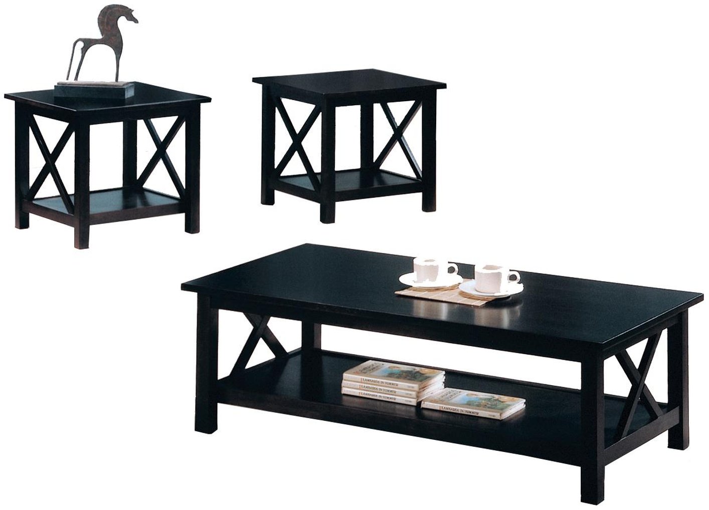 black wood coffee table set steal sofa furniture los and end sets angeles italian design chairs painted solid outdoor distressed farmhouse hallway toronto small dog crate oval