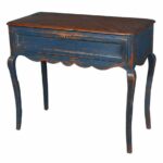 blue painted end table shaped accent tables round whalen industrial furniture pipe console stanley young america propane fire pit brown leather living room designs diy bedside 150x150