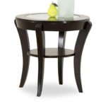 brownsville oval end table with inlaid glass top ruby gordon home products klaussner color bandero tables ashley furniture headboards etsy hair pins living room source raleigh 150x150