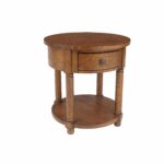 broyhill attic heirlooms round end table free shipping today oak tables knoll outdoor cushion storage ethan allen ture frames dark bedside floating mainstays double hanging closet 150x150