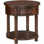 broyhill attic heirlooms round end table rustic oak tables indoor lighting mirrored furniture antiquing techniques black leather sofa living room ideas silver side bedroom ethan 150x150