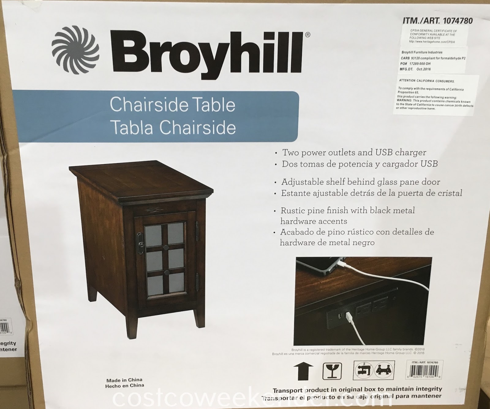 broyhill chairside table weekender end great side ethan allen modern small oak with drawer blue ends discontinued west elm furniture contemporary kitchen unusual coffee tables