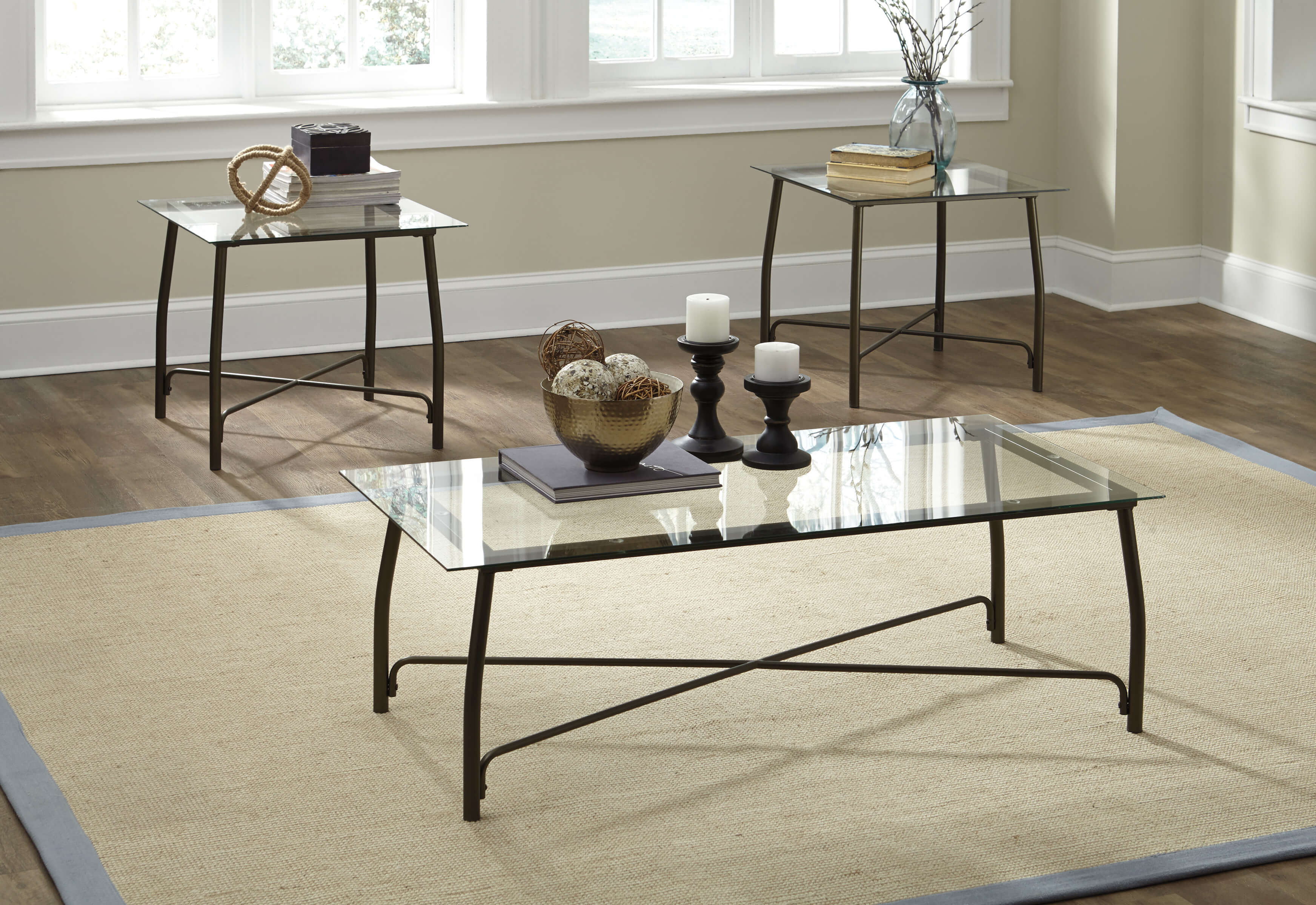 burmesque glass coffee and end table set occasional tables magnolia home area rugs dog crates for large dogs old ethan allen collections mestler square patio side oak narrow