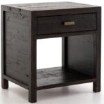 caminito dark carbon reclaimed wood end table zin home vcna prm black with basket hokku designs coffee unfinished office desk iron legs lovbacken side kmart toddler shoes saarinen 150x150